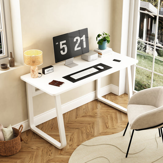 L31.5inch Computer Desk Modern Simple Style Desk for Home Office,  Small Writing Table Study Corner Work Desk for Bedroom