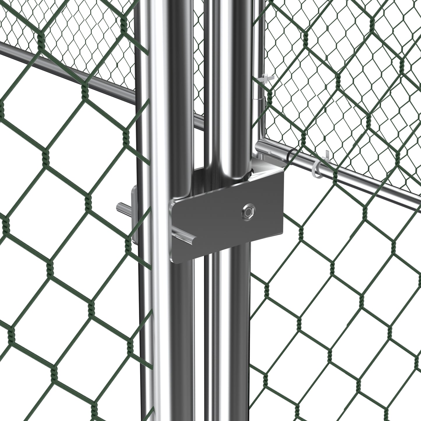 Large metal chicken coop, walk-in chicken coop, galvanized wire poultry chicken coop, rabbit duck coop with waterproof and UV protection cover for outdoor, backyard and farm. 9.8' W x 13.1' L x 6.6' H