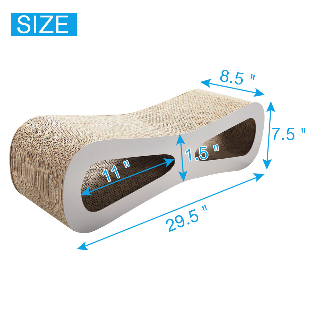 Cat scratcher cat toy corrugated cardboard