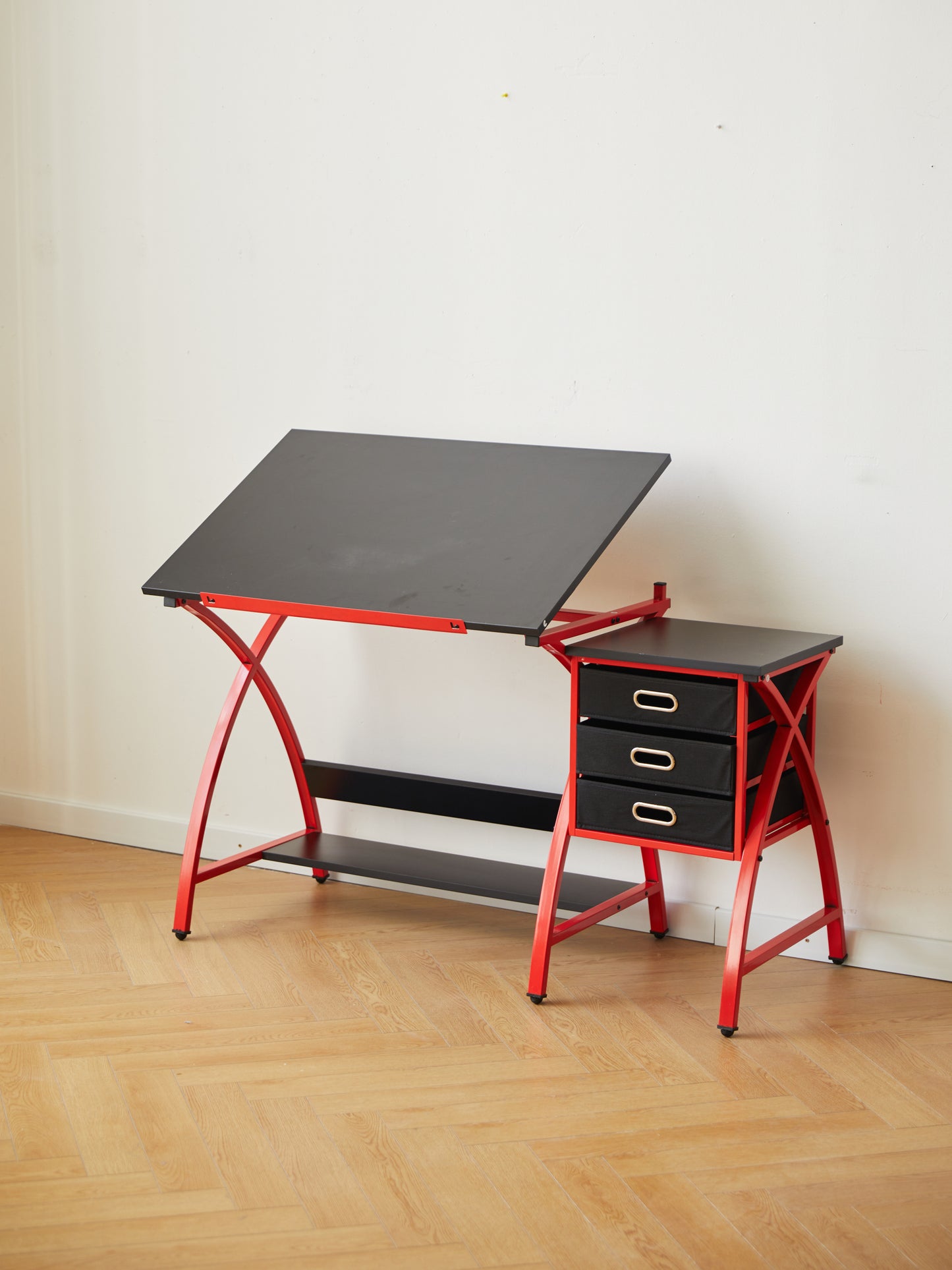 [SantaChoice] drafting table red with stool