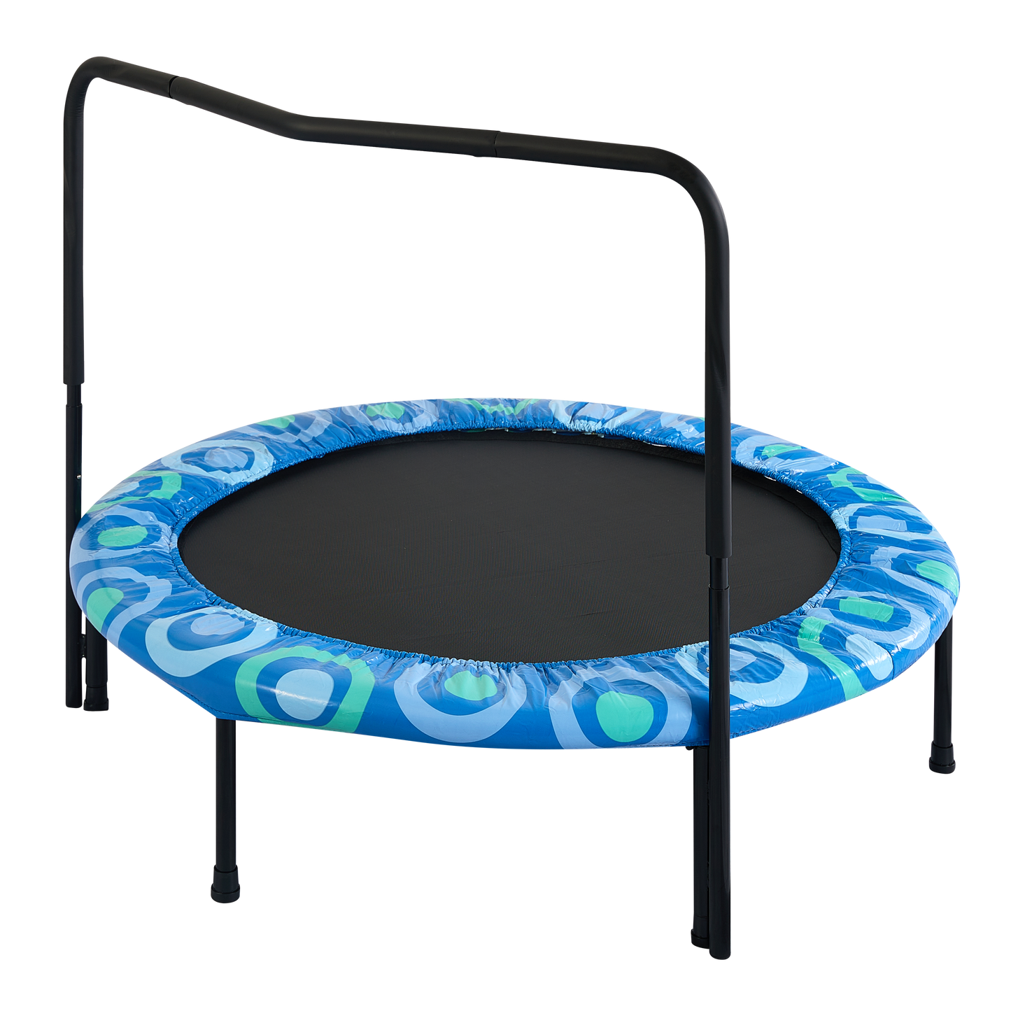 XTP002 Assembled children's trampoline happy expression outdoor and indoor  for kids age 3 - 7