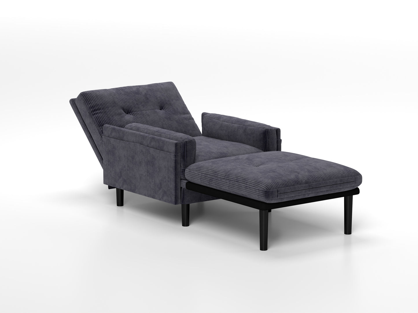 [SantaChoice] Grey sofa chair with recline fuction