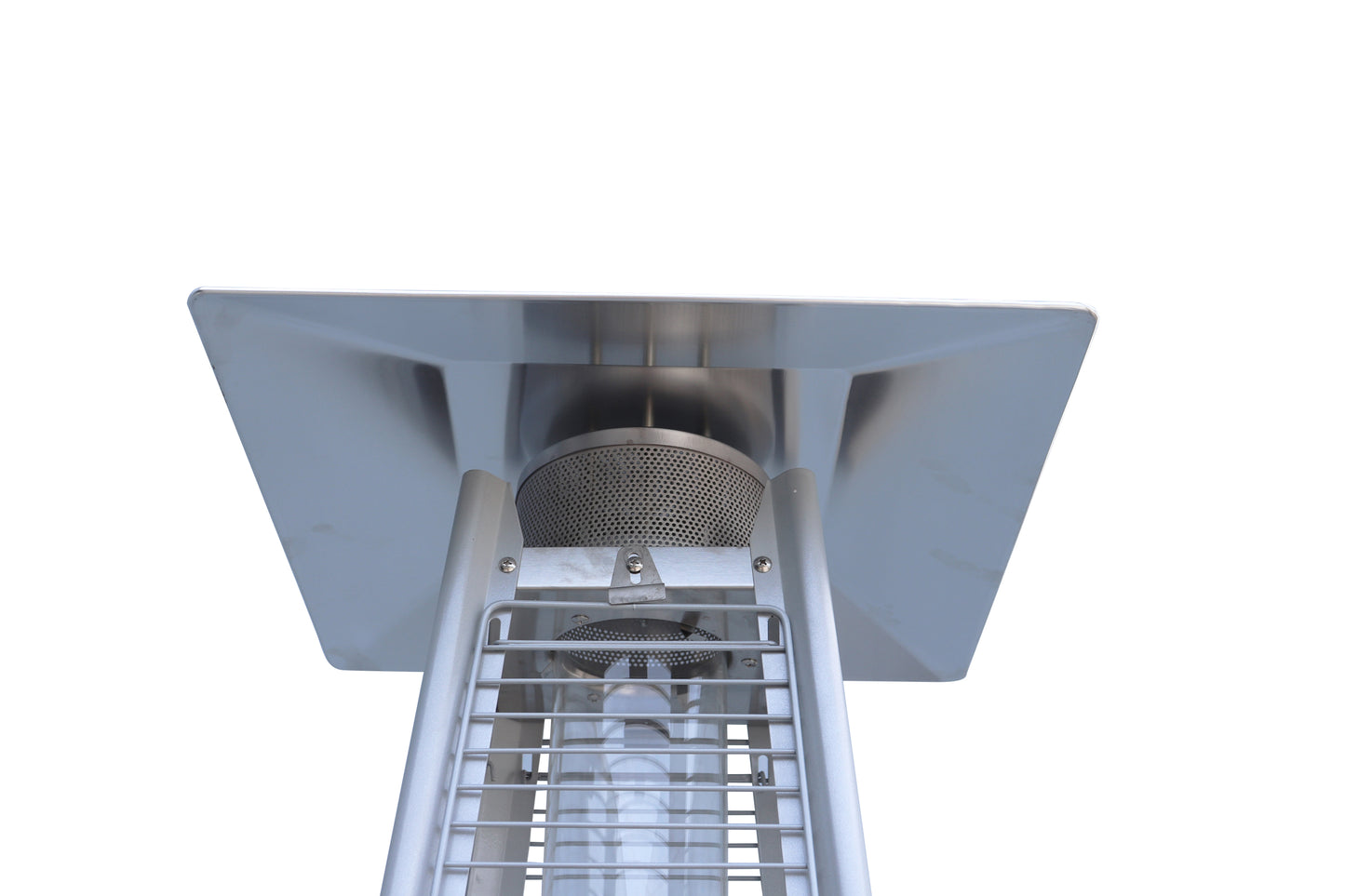 40,000 Btu Propane Standing Patio Heater Stainless Steel