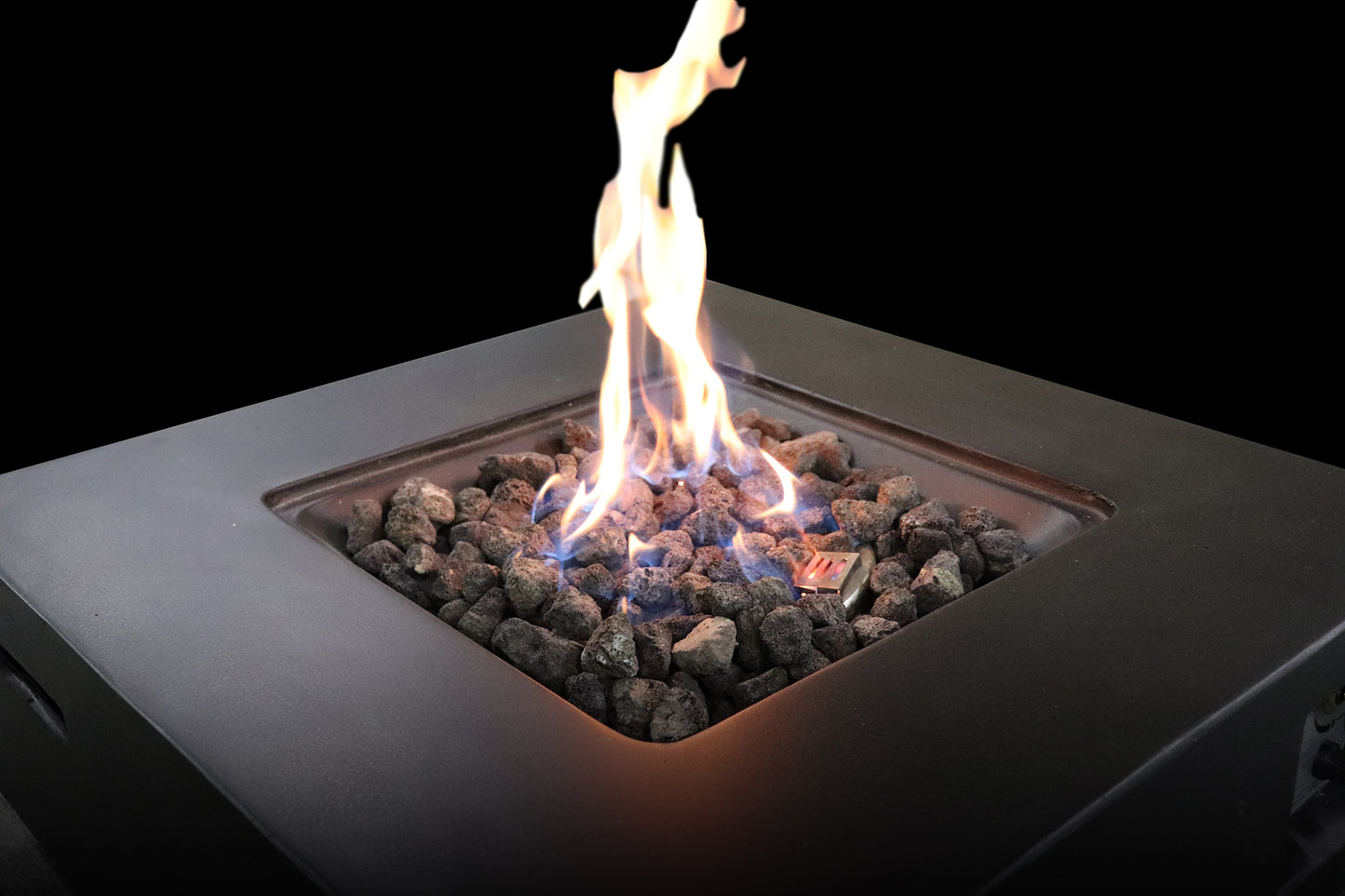 Fiber Reinforced Concrete Propane/Natural Gas Fire Pit table(Charcoal)