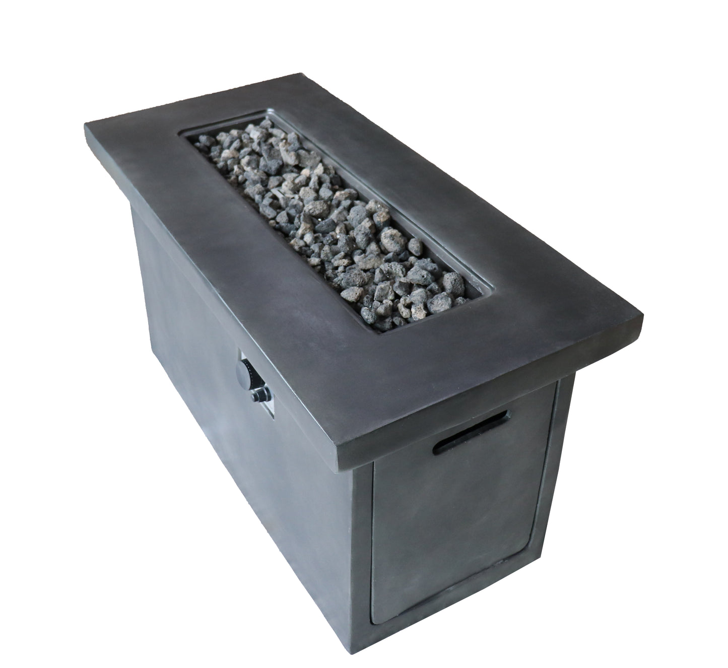 24'' H Concrete Propane/Natural Gas Outdoor Fire Pit Table