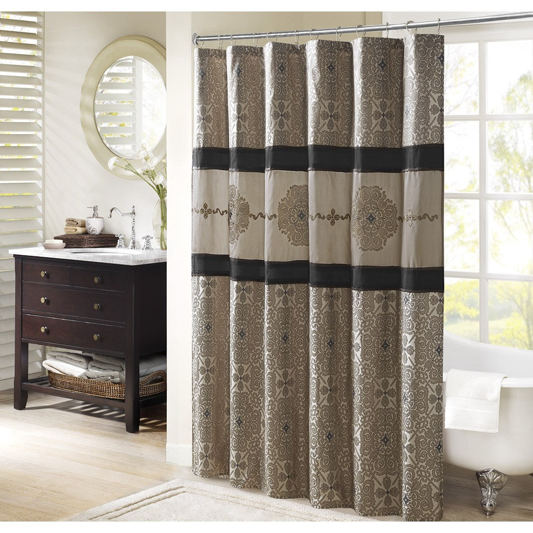 Embroidered Shower Curtain