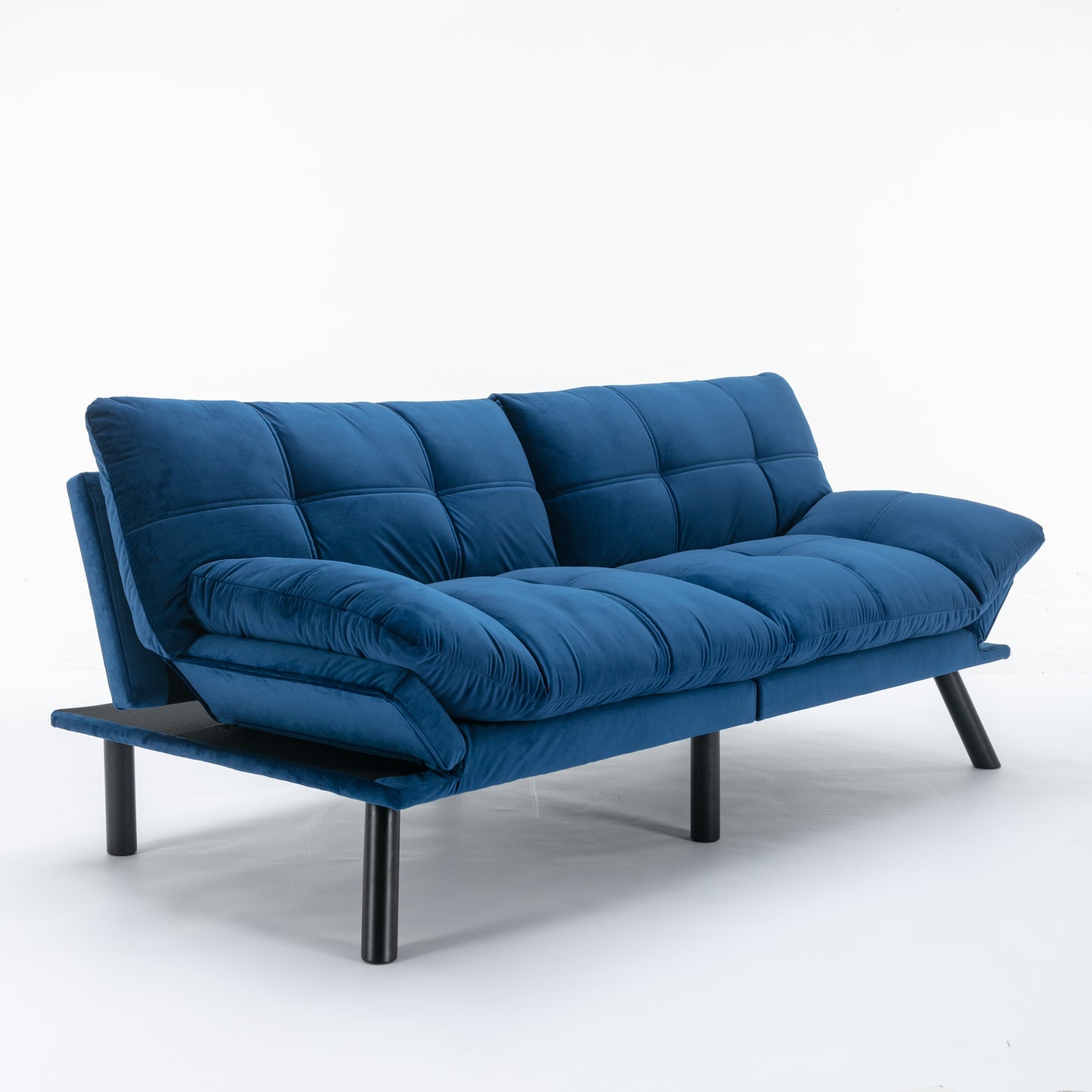 [SantaChoice] Navy Blue Convertible Folding Modern sofa Bed