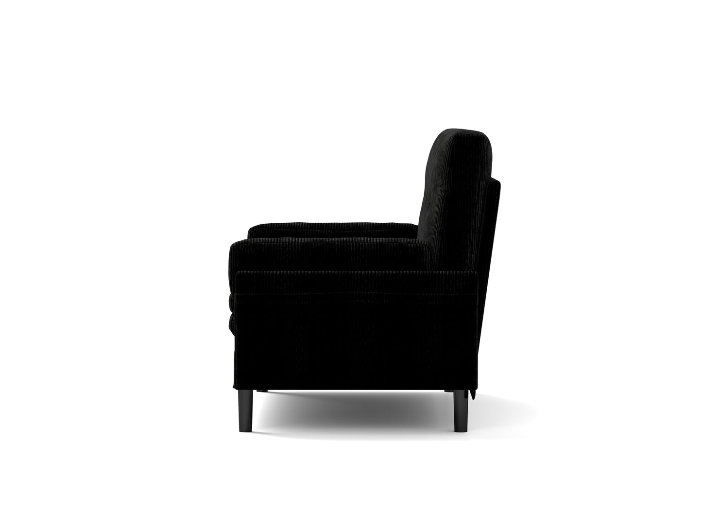 [SantaChoice] Black 2 seater sofa sleeper with recline fuction