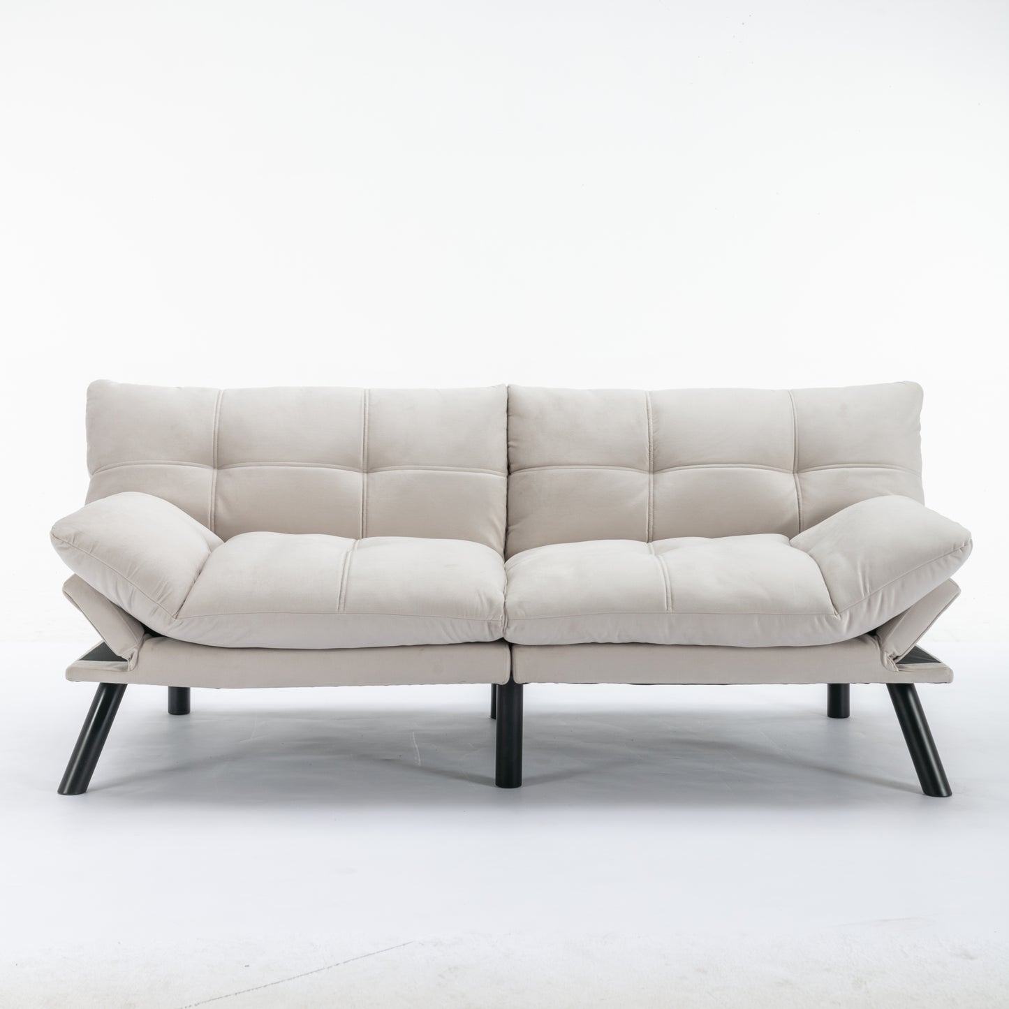 [SantaChoice] Cream Convertible Folding Modern sofa Bed