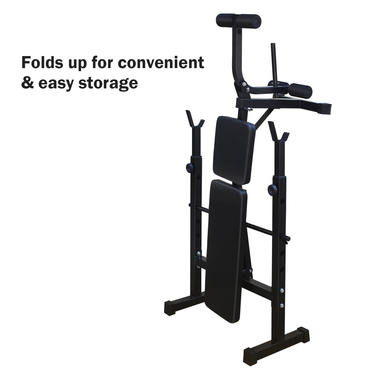 Olympic Weight Bench, Bench Press Set with Squat Rack and Bench for Home Gym Full-Body Workout