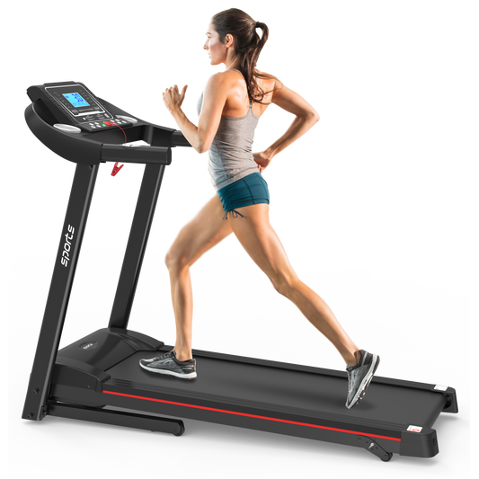 Fitshow App Home Foldable Treadmill with Incline, Folding Treadmill for Home Workout, Electric Walking Running Treadmill Machine 5' LCD Screen 250 LB Capacity Bluetooth Music