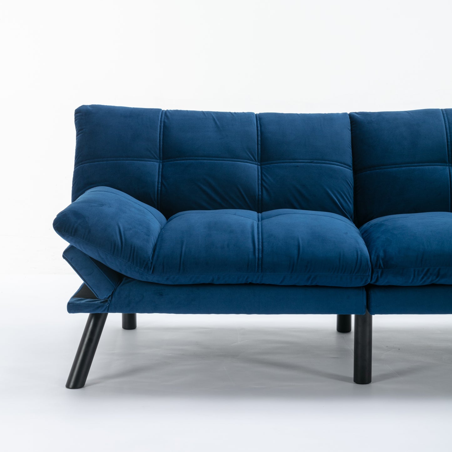 [SantaChoice] Navy Blue Convertible Folding Modern sofa Bed