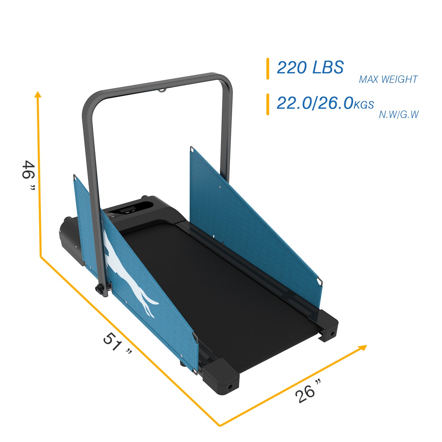 Dog Treadmill Small Dogs - Dog Treadmill for Medium Dogs - Dog Pacer Treadmill for Healthy & Fit Pets - Dog Treadmill Run Walk