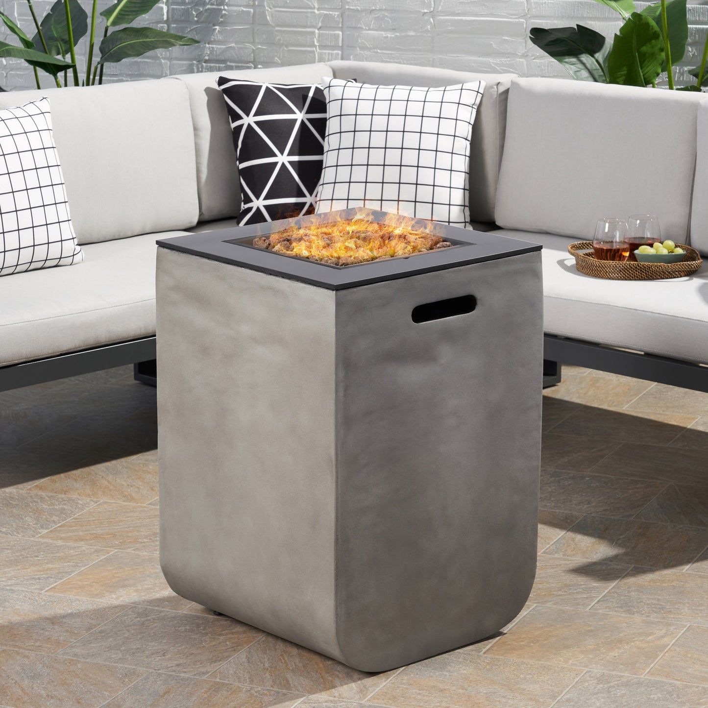 ADIO 19.5" COLUMN MGO FIRE PIT - 30,000BTU