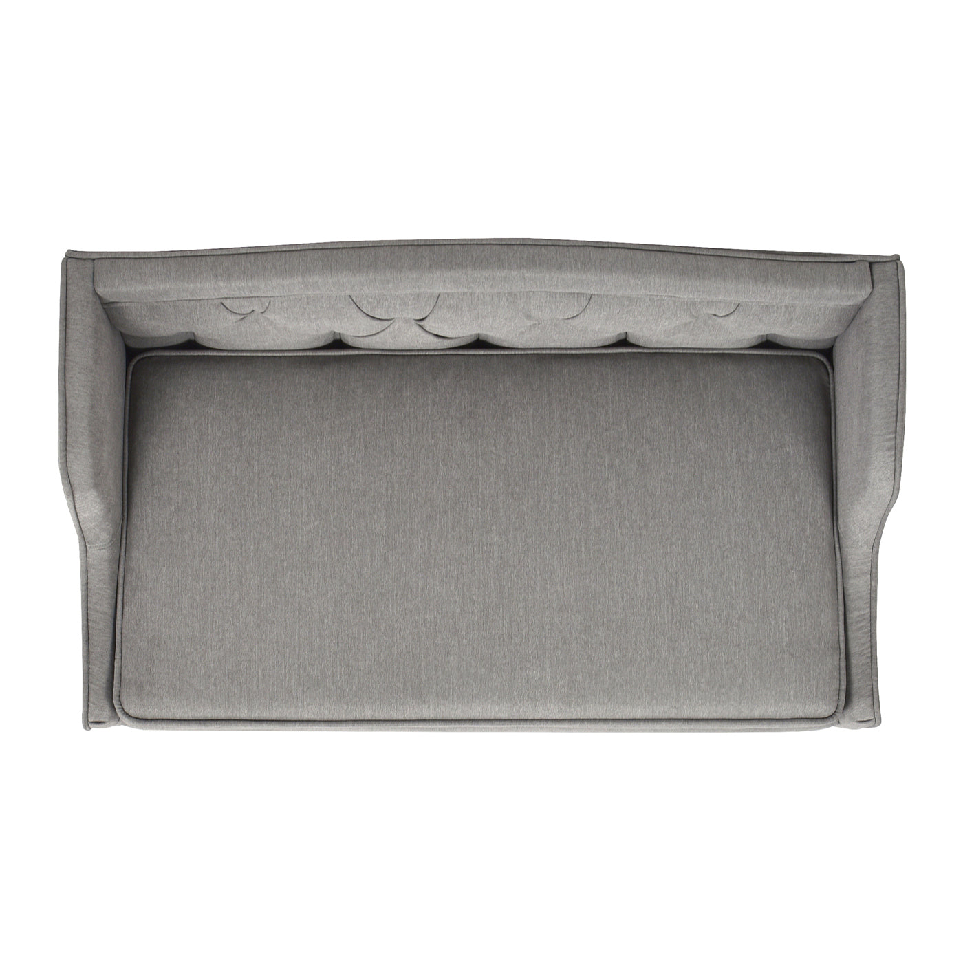 Robin 35" Tufted Wingback Pet Sofa Bed, Medium, Uptown Gray Stain Resistant High Performance Polyester