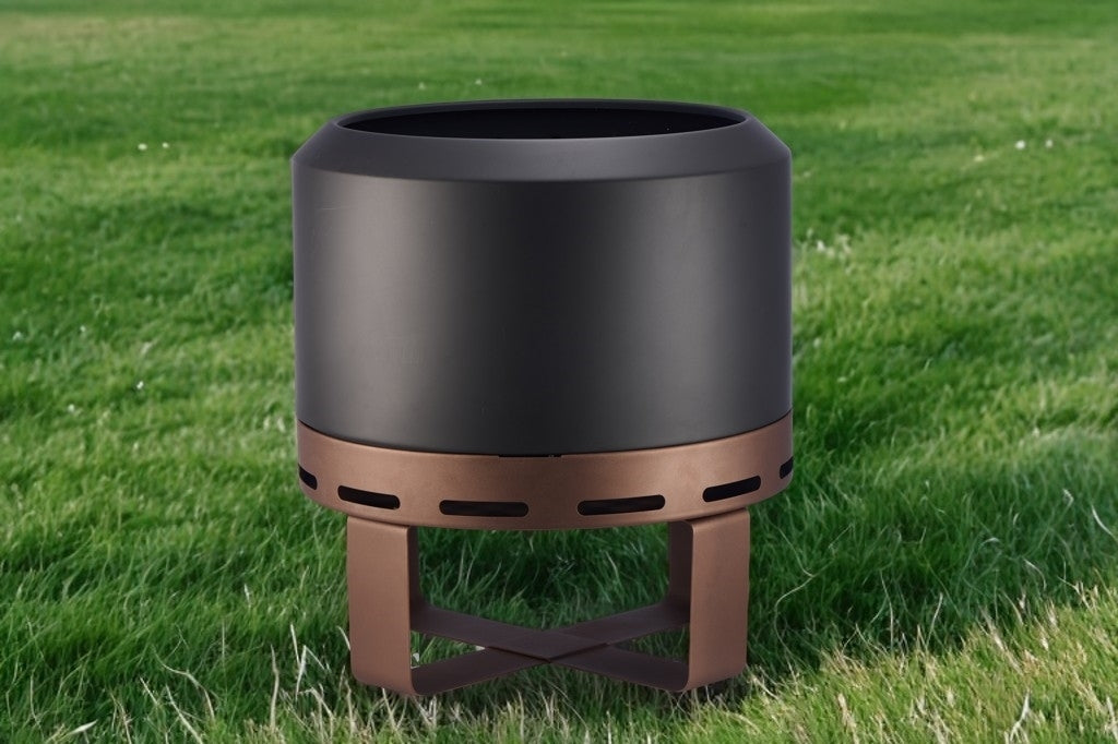 Outdoor Smokeless Fire Pit Stove 18'' for Camping Bonfire, Wood Burning Fire Place Firepit with Stand for Patio Backyard Outside