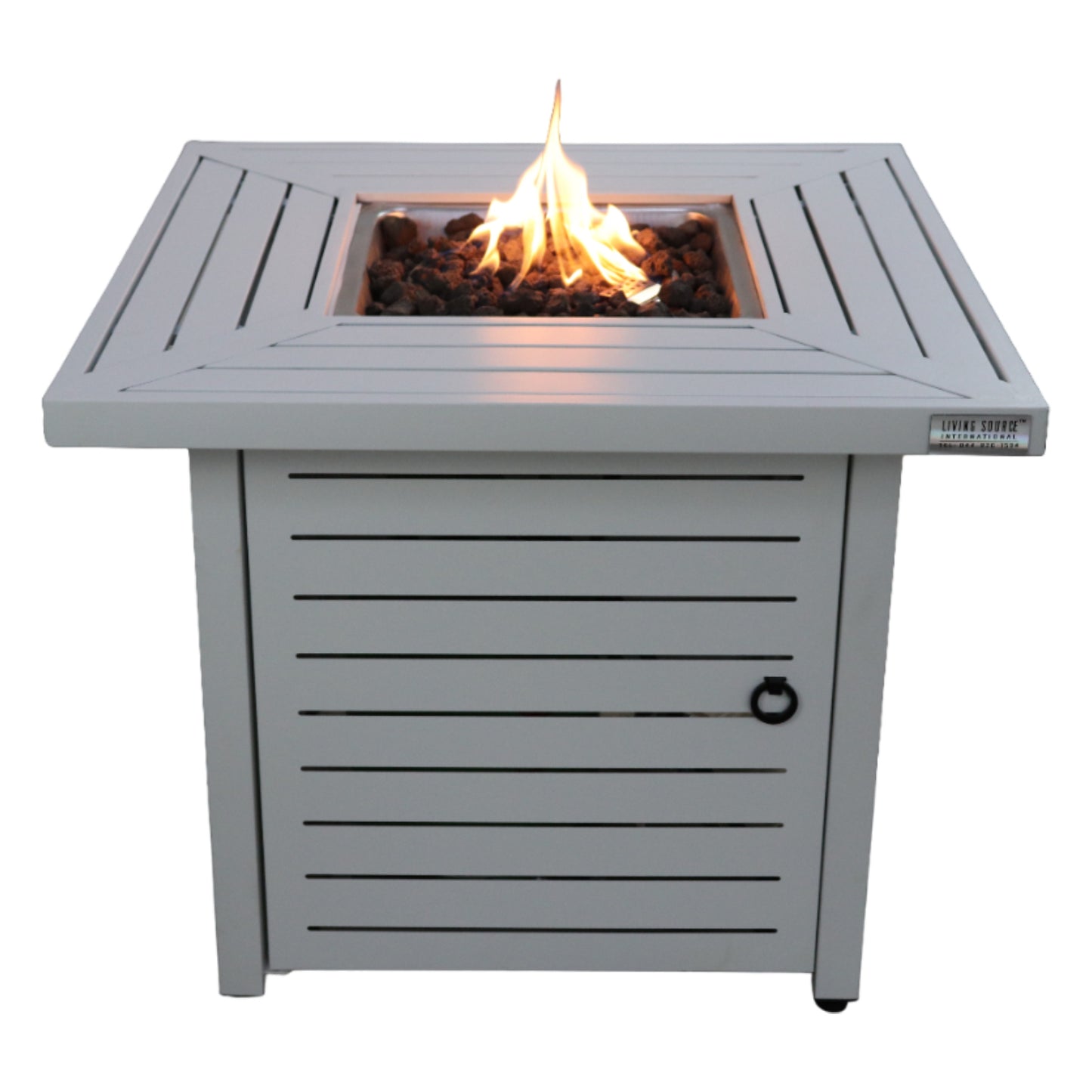 25" H x 30" W Steel Propane Fire Pit Table