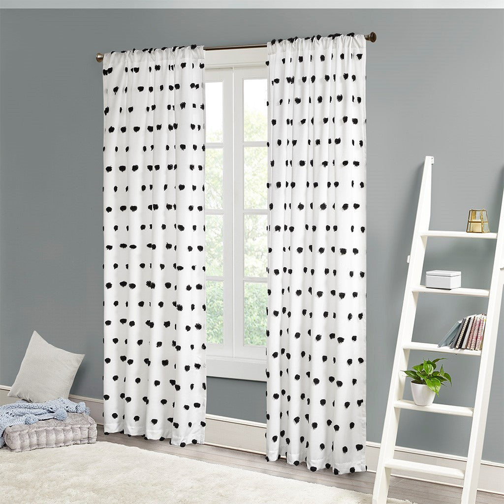 Pom Pom Embellished Curtain Panel(Only 1 Pc Panel)