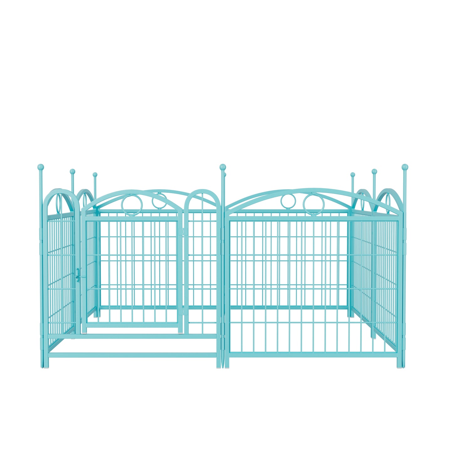 Dog Playpen Indoor 24 inch 8 Panels Metal Dog Pen Pet Dog Fence Outdoor Exercise Pen with Doors, Heavy Duty Dog Fence Puppy Pen for Large Medium Small Dogs Indoor Outdoor Foldable Pet Exercise Pen