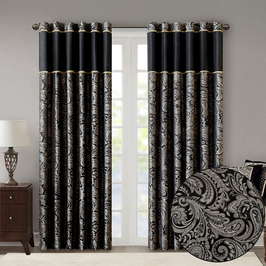 Jacquard Curtain Panel Pair(2 Pcs Window Panels)