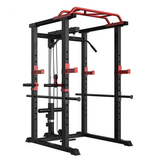 Multi-functional Power Cage,Home Adjustable Pullup Squat Rack 1000Lbs Capacity Comprehensive Fitness Barbell Rack