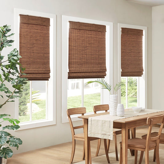 Bamboo Light Filtering Roman Shade 64'L