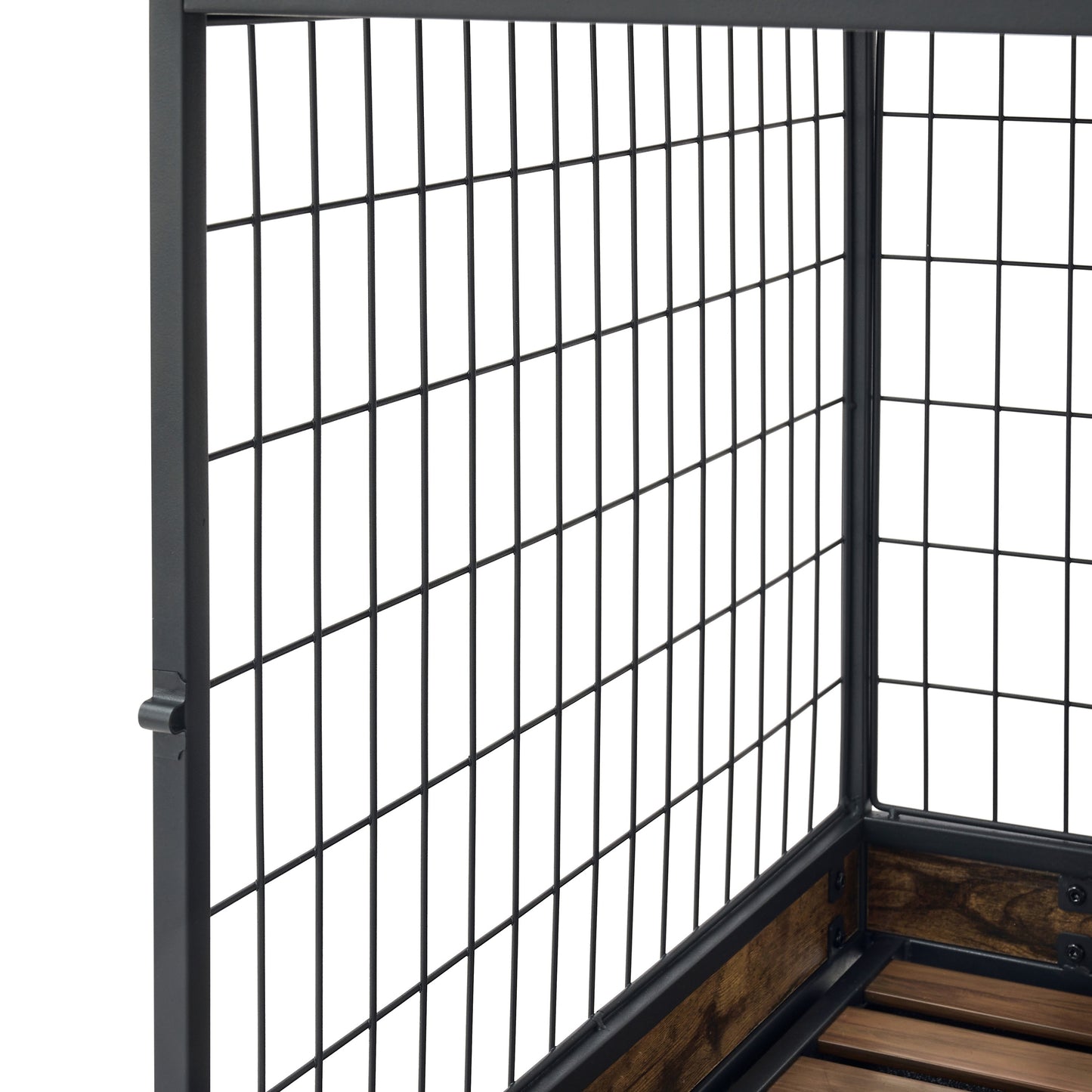 Furniture Dog Cage Crate with Double Doors. Antique Brown,38.78'' W x 27.36'' D x 32.17'' H.