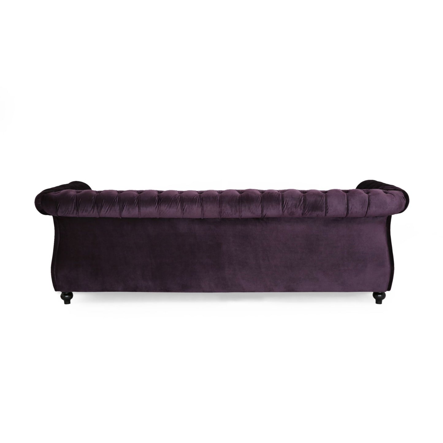 [SantaChoice] Luxurious 3-Seater Purple Velvet Sofa, Featuring a Classic Design with Modern Elegance, Perfect for Adding Sophistication and Style to Any Living Room, Plush Comfort and Durable Craftsmanship