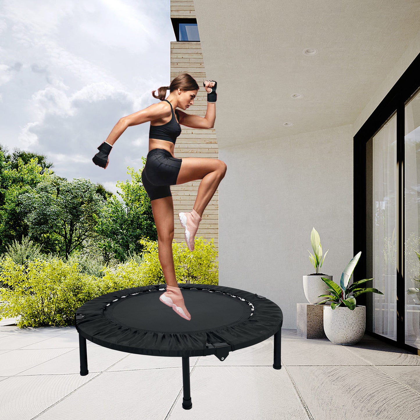 40 Inch Mini Exercise Trampoline for Adults or Kids