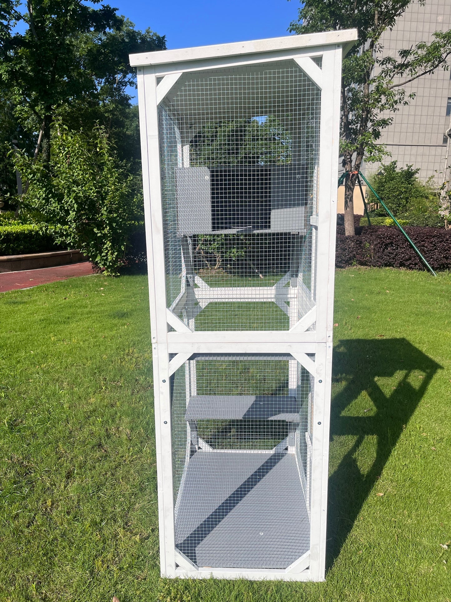 XPT016 Outdoor indoor cat pet climbing rack play cage lovely big space