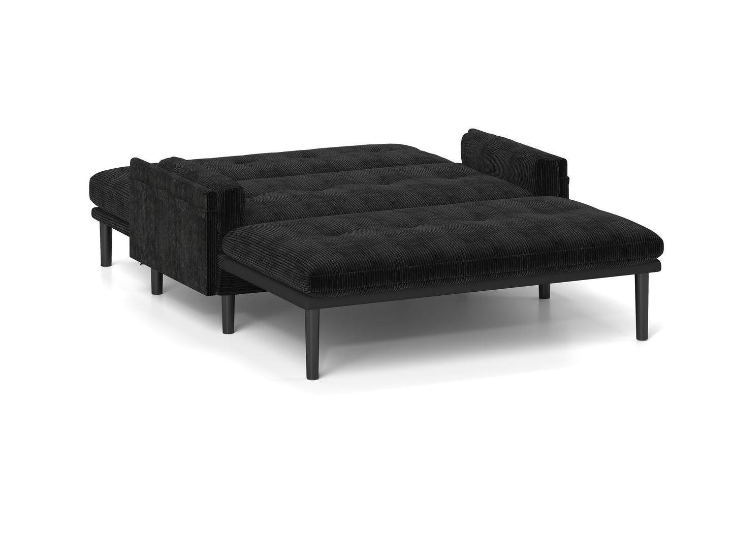 [SantaChoice] Black 2 seater sofa sleeper with recline fuction