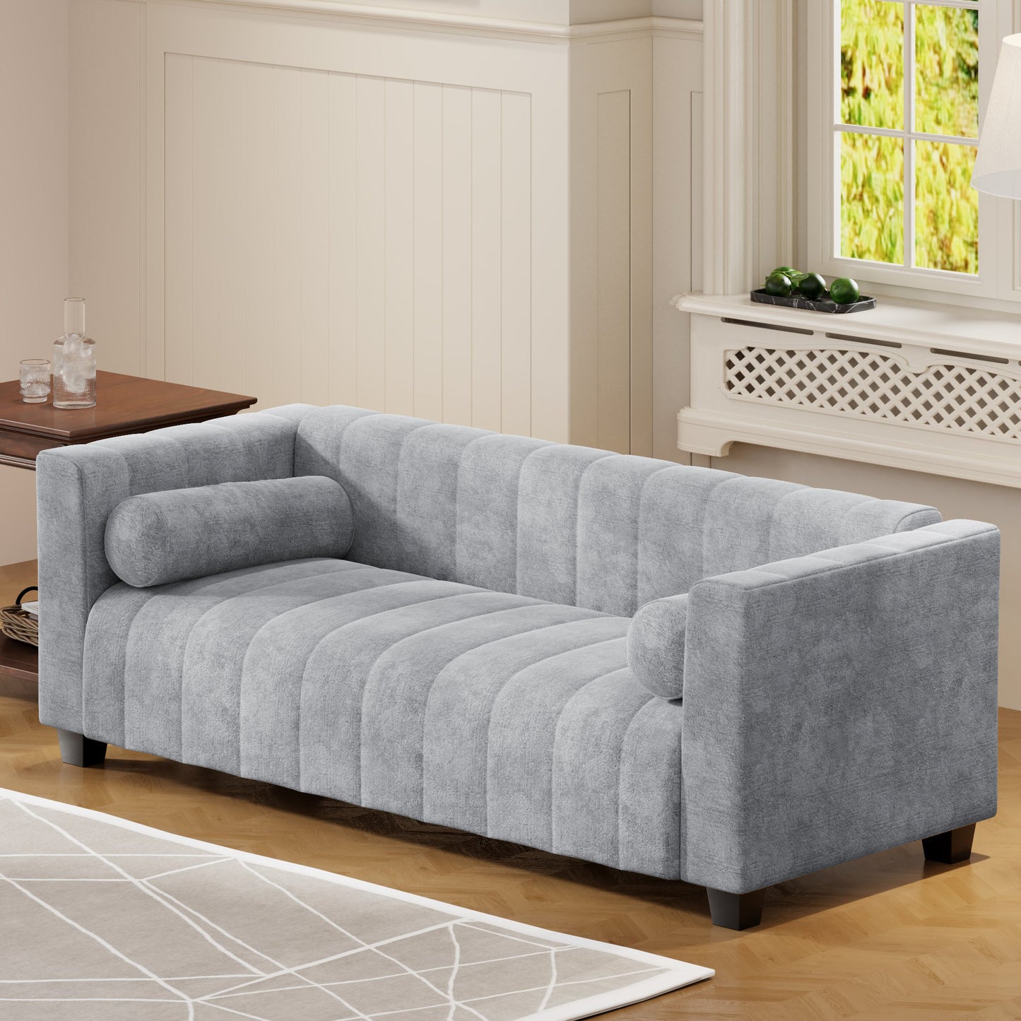 [SantaChoice] U_Style  78.7''Upholstered Sofa for Living Room, Bedroom, Salon, Simplified Style