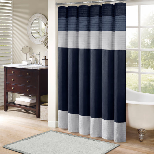 Faux Silk Shower Curtain