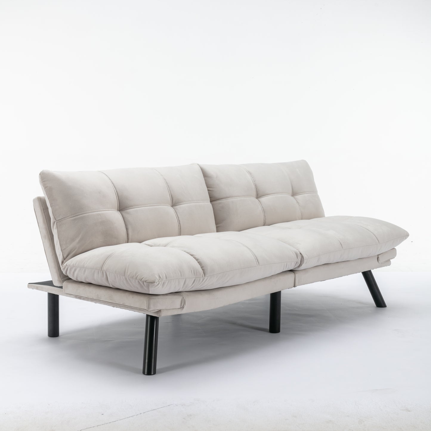 [SantaChoice] Cream Convertible Folding Modern sofa Bed