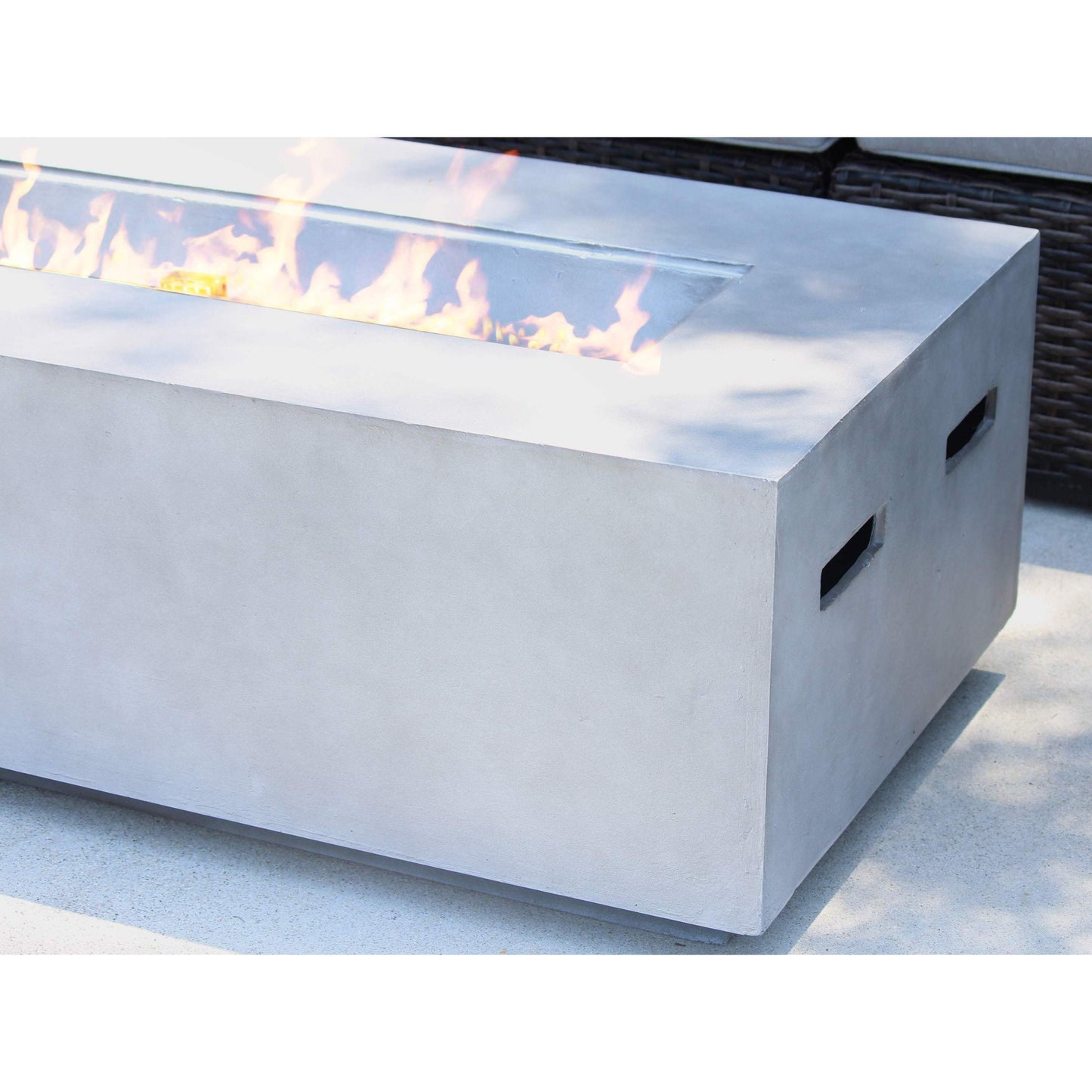 Concrete Propane Outdoor Fire Pit Table