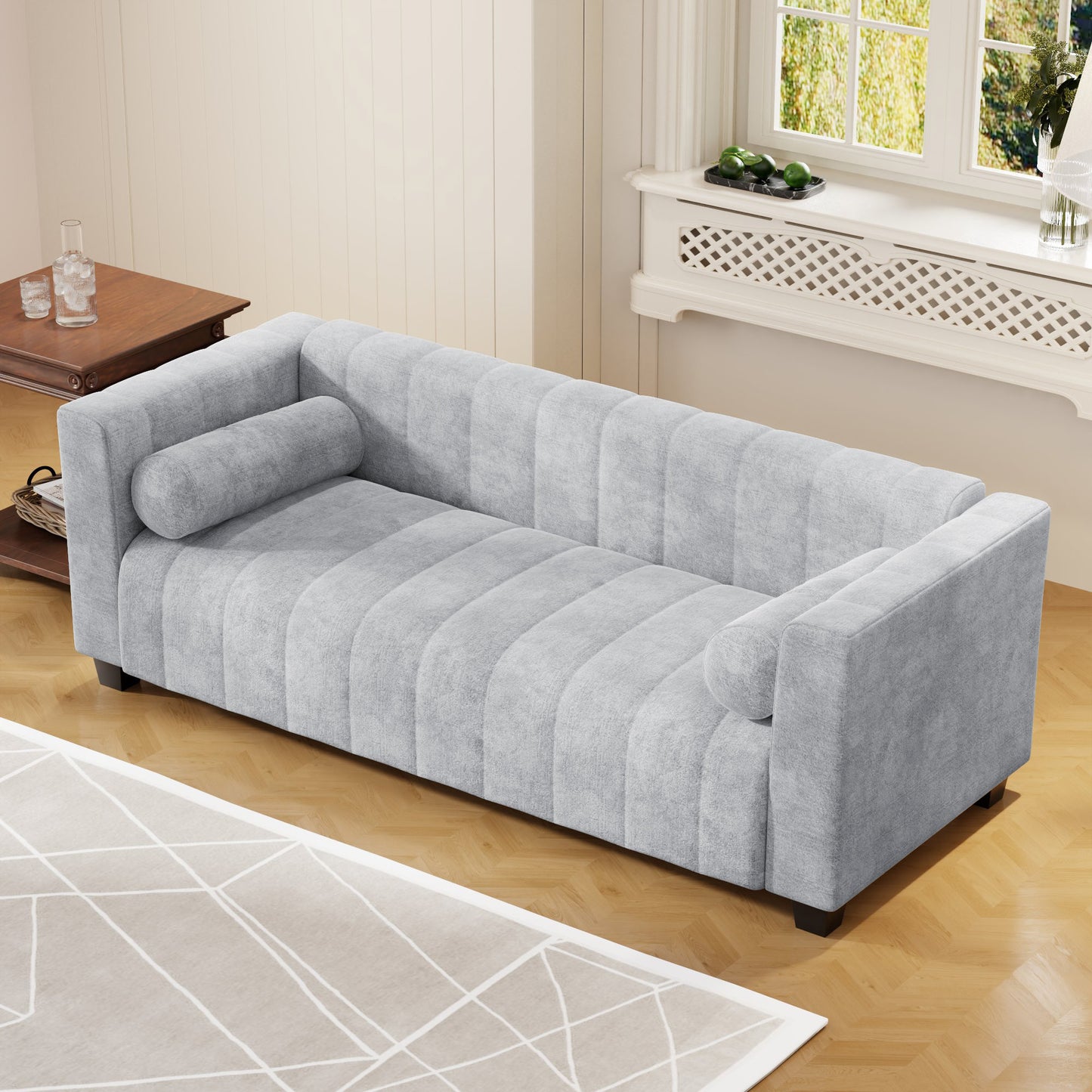 [SantaChoice] U_Style  78.7''Upholstered Sofa for Living Room, Bedroom, Salon, Simplified Style