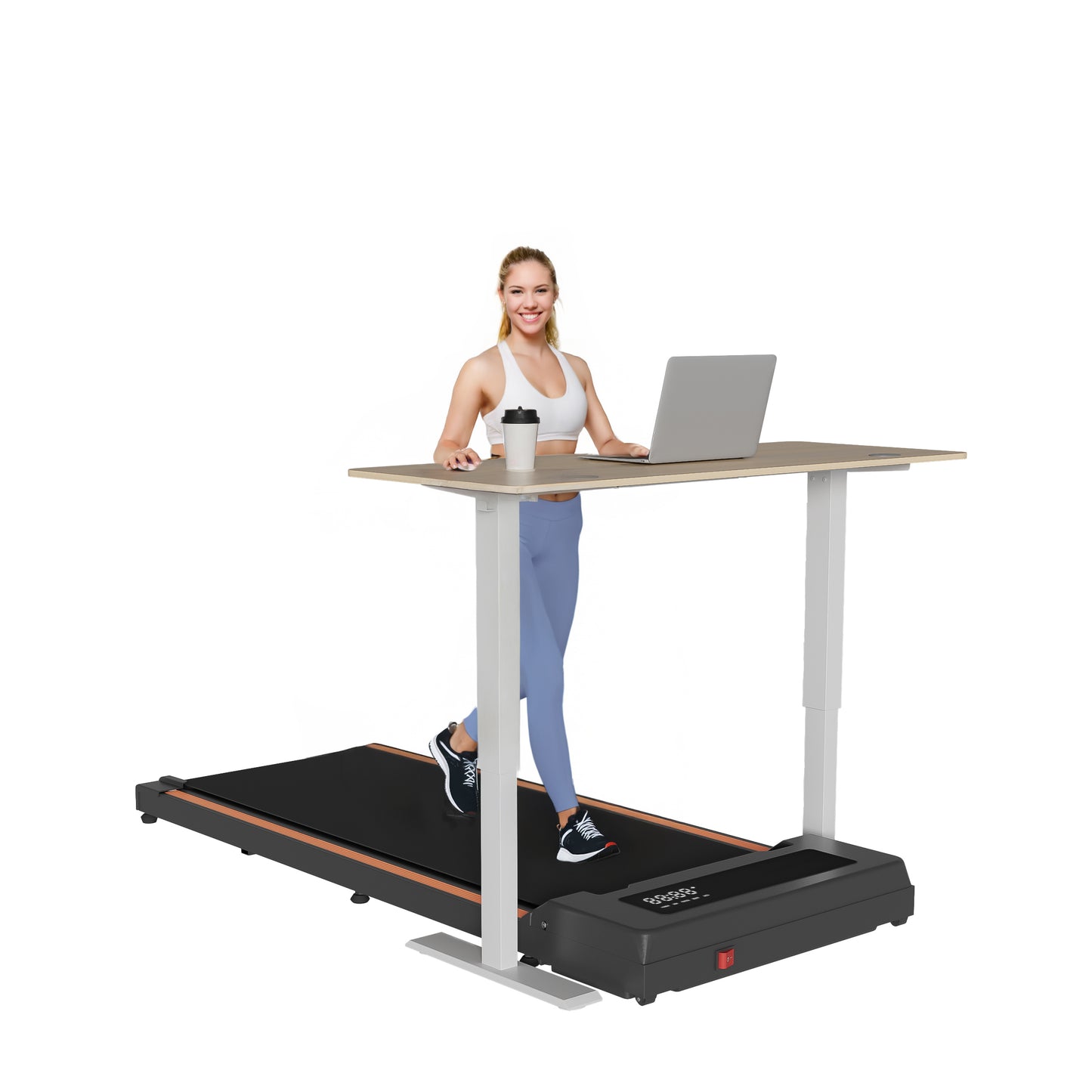 Walking Pad 300 lb Capacity, Desk Treadmill for Home Office, Protable Treadmill Under Desk, Walking Treadmills for Home,0.6 to 3.8 mph Portable Treadmill