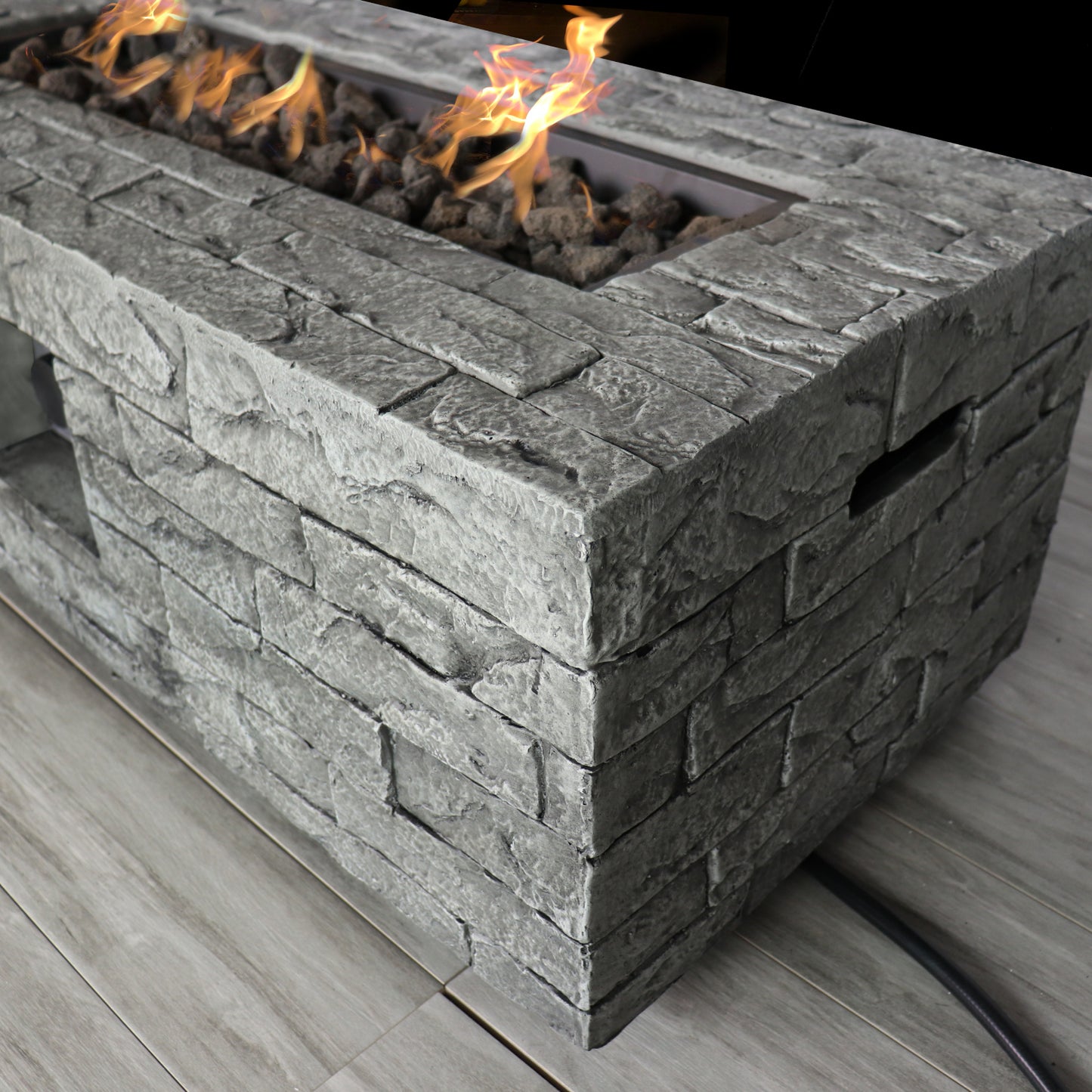 Fiber Reinforced Concrete Propane/Natural Gas Fire pit table