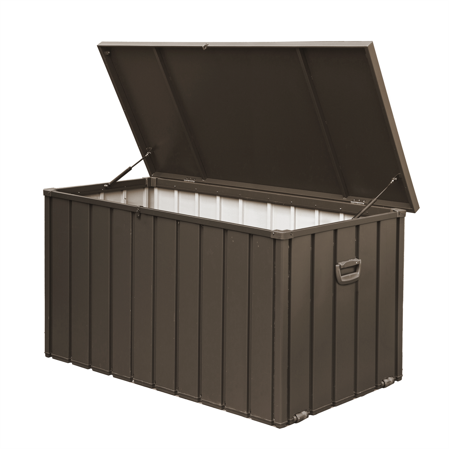 200 Gallon Outdoor Storage Deck Box Waterproof, Large Patio Storage Bin for Outside Cushions, Throw Pillows, Garden Tools, Lockable (Dark Brown)