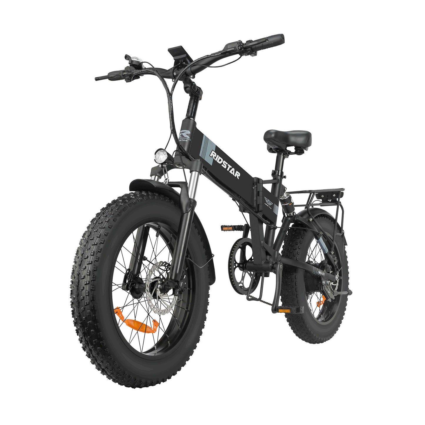 Ridstar 5.3-6.3ft Folding Electric Bike 75lbs E-bike Load Max 330lbs