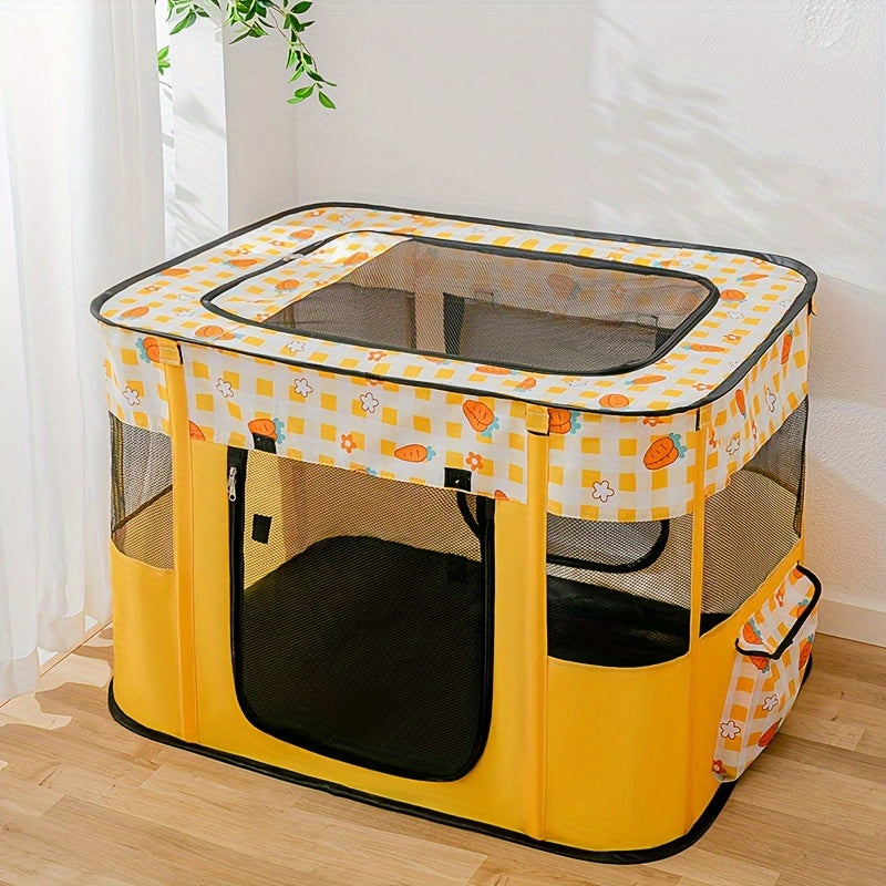 Pet Birthing Room, Foldable Cat Cage, Spacious Portable Breathable Mesh Tent For Cats 1Pc