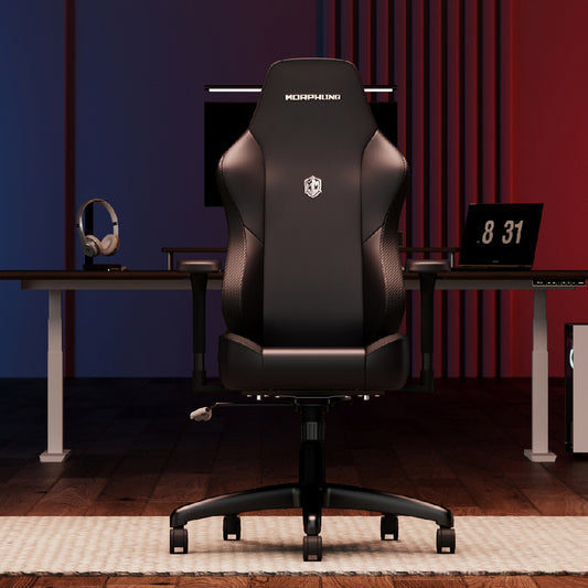 Gaming Chair with Dynamic Lumbar Support and Thicken Seat Swivel Seat and for Office or Gaming, Height Adjustable Game Chair with 360°