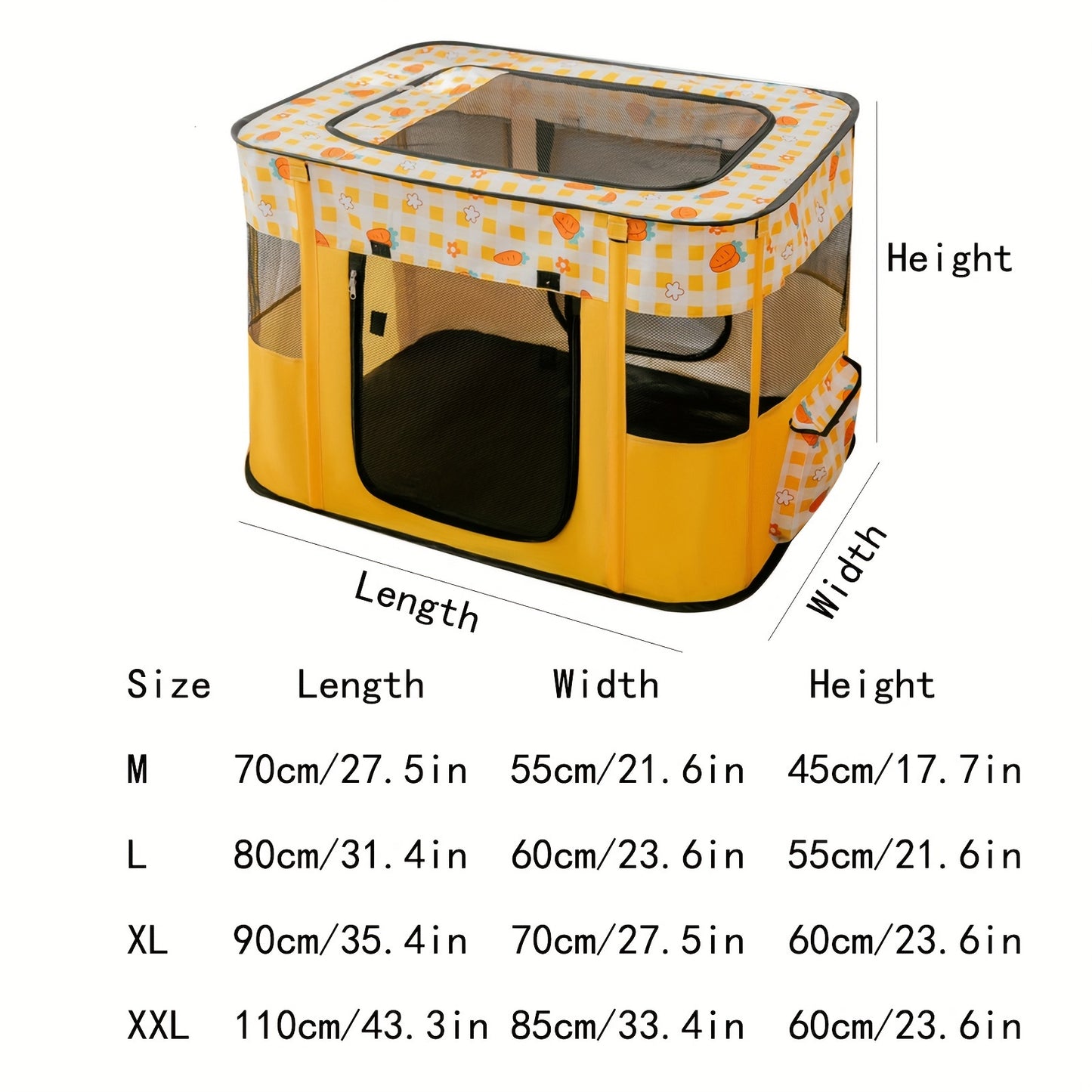 Pet Birthing Room, Foldable Cat Cage, Spacious Portable Breathable Mesh Tent For Cats 1Pc