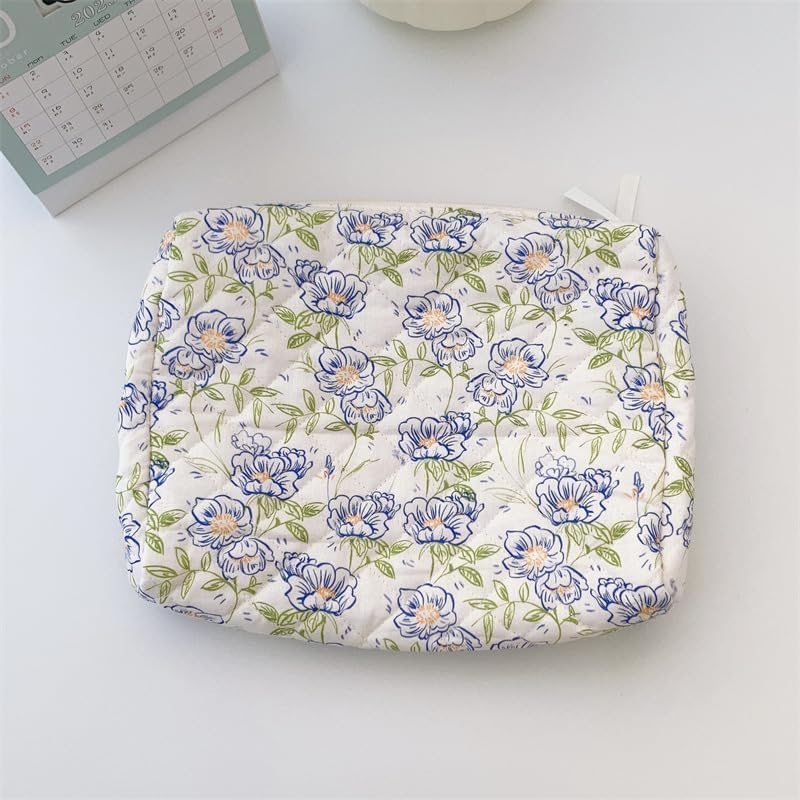 Cosmetic Bags for Women(3 Pcs) Cute Floral Makeup Bag, Organizer Storage makeup bag, Travel Toiletry bags, Handbags Purses