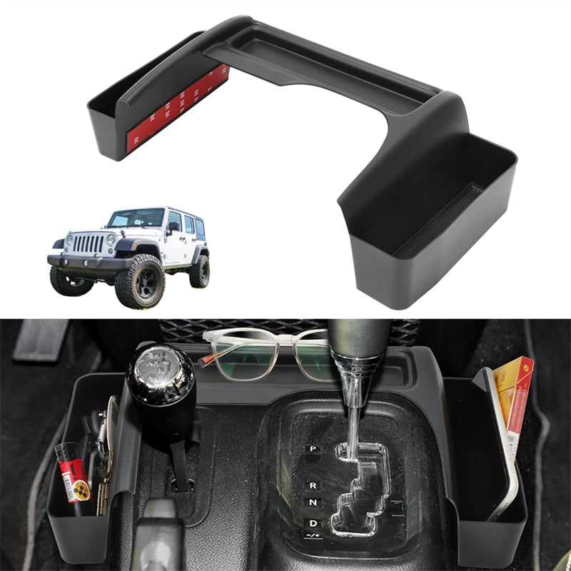 Gear Shift Storage Box Stowing Tidying Car Interior Modification Parts for Jeep Wrangler JK 2007 2008 2009 2010 2011 2012-2017