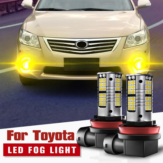 2pcs LED Fog Light Lamp Blub H8 H11 H16 Canbus For Toyota Hilux Prius Proace 4Runner Sienna Tacoma Tundra Highlander