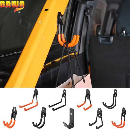 BAWA Heavy Duty Car Trunk Storage Hooks Cargo Organizer for Ford Bronco 2021 2022 UP Anti-slip Storage Hook Tool Accessories