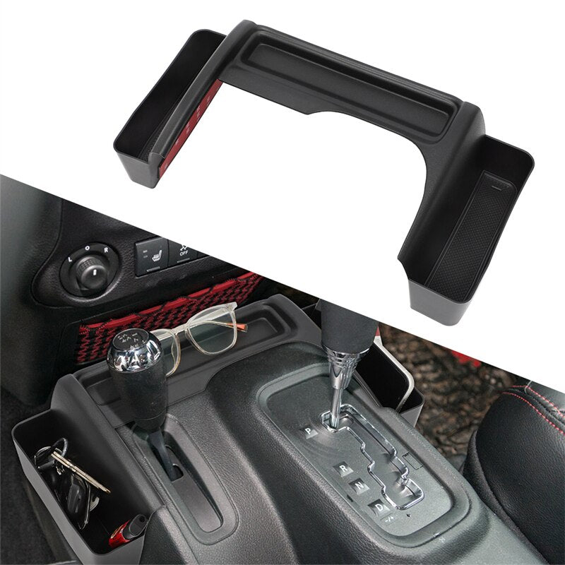 Car Storage Tray Gear Shift Storage Box Organizer for Jeep Wrangler JK 2007-2017 2016 2015 Stowing Tidying Car Interior Parts